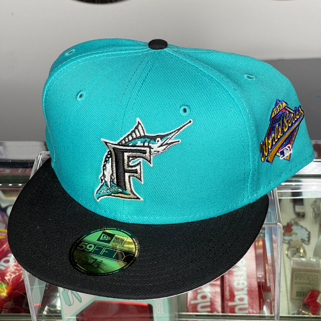 New Era Teal/Black Florida Marlins 1997 World Series Fitted (7 7/8)