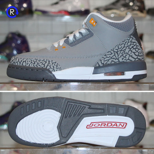 'Cool Grey' Air Jordan 3 GS (2021) | Size 5.5 Condition: 9.5/10.