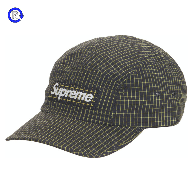 Supreme Black 2-Tone Ripstop Camp Cap (SS21)