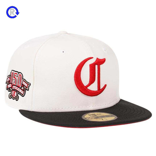 New Era Cincinnati Reds Cream 150th Anniversary Fitted (7 7/8)