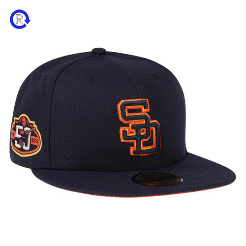 New Era San Diego Padres Navy/Orange 50th Anniversary Fitted (7 1/8)