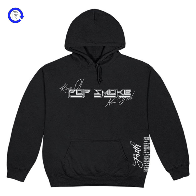 vlone x pop smoke faith king of new york hoodie