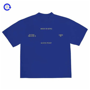 Kanye West Blue Jesus Is King Vinyl I Tee (ATL)