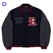 Revenge Navy Rottweiler Varsity Jacket