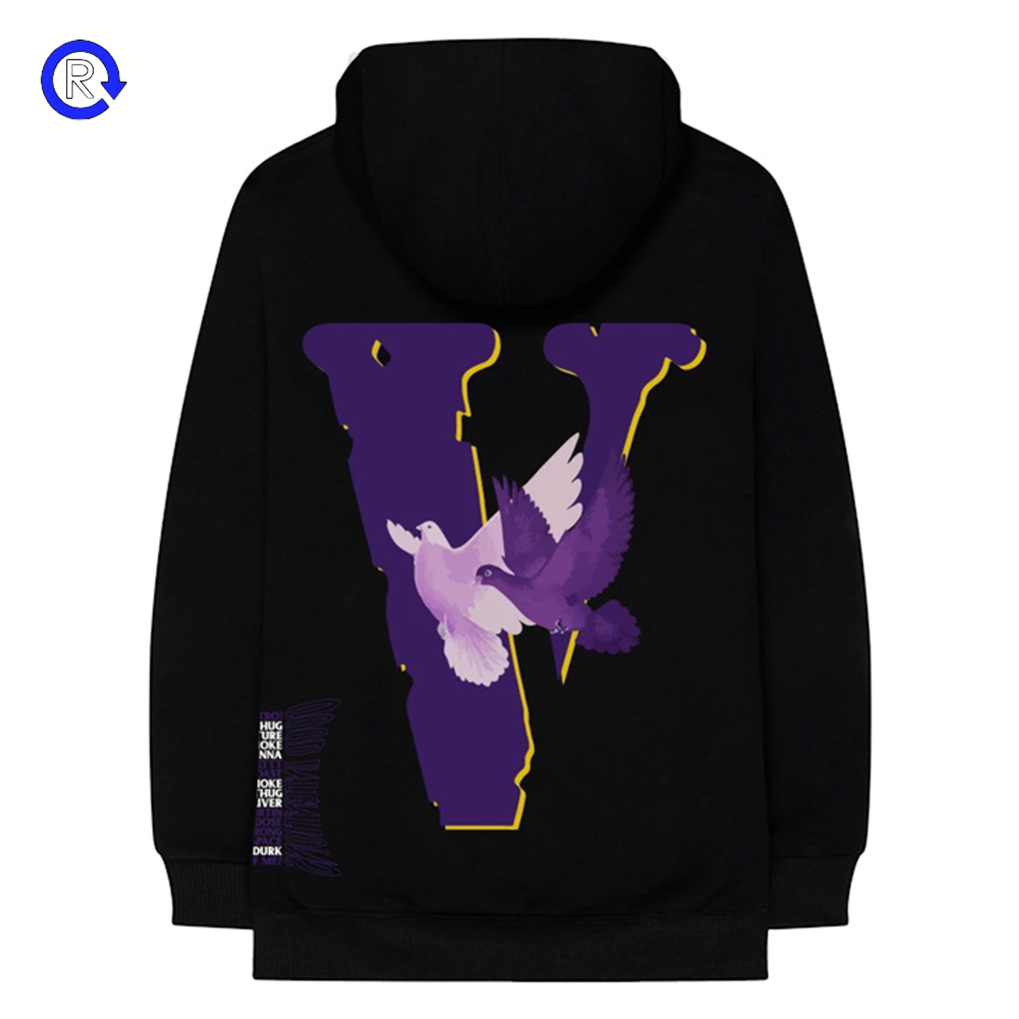 Vlone Black Nav Doves Hoodie (ATL)