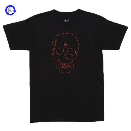 Vlone Black/Red Neighborhood Skull Tee (ATL)