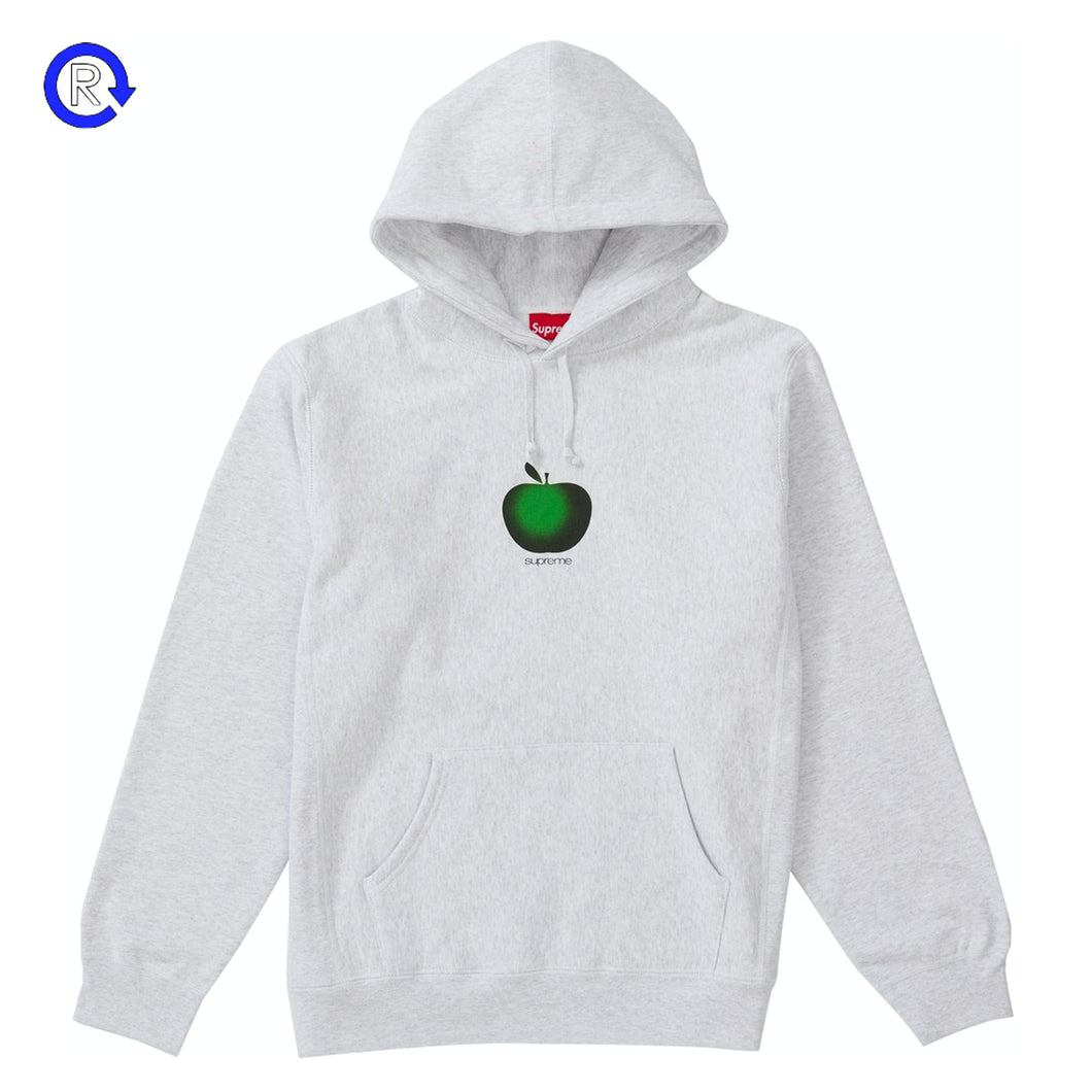 Supreme Ash Grey Apple Hooded Sweatshirt (SS19)