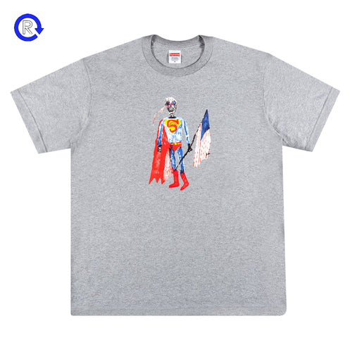 Supreme Heather Grey Skeleton Tee (SS21) (NEW)