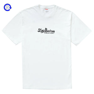 Supreme White Stay Positive Tee (FW20) (ATL)