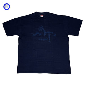 Supreme navy hot sale tee