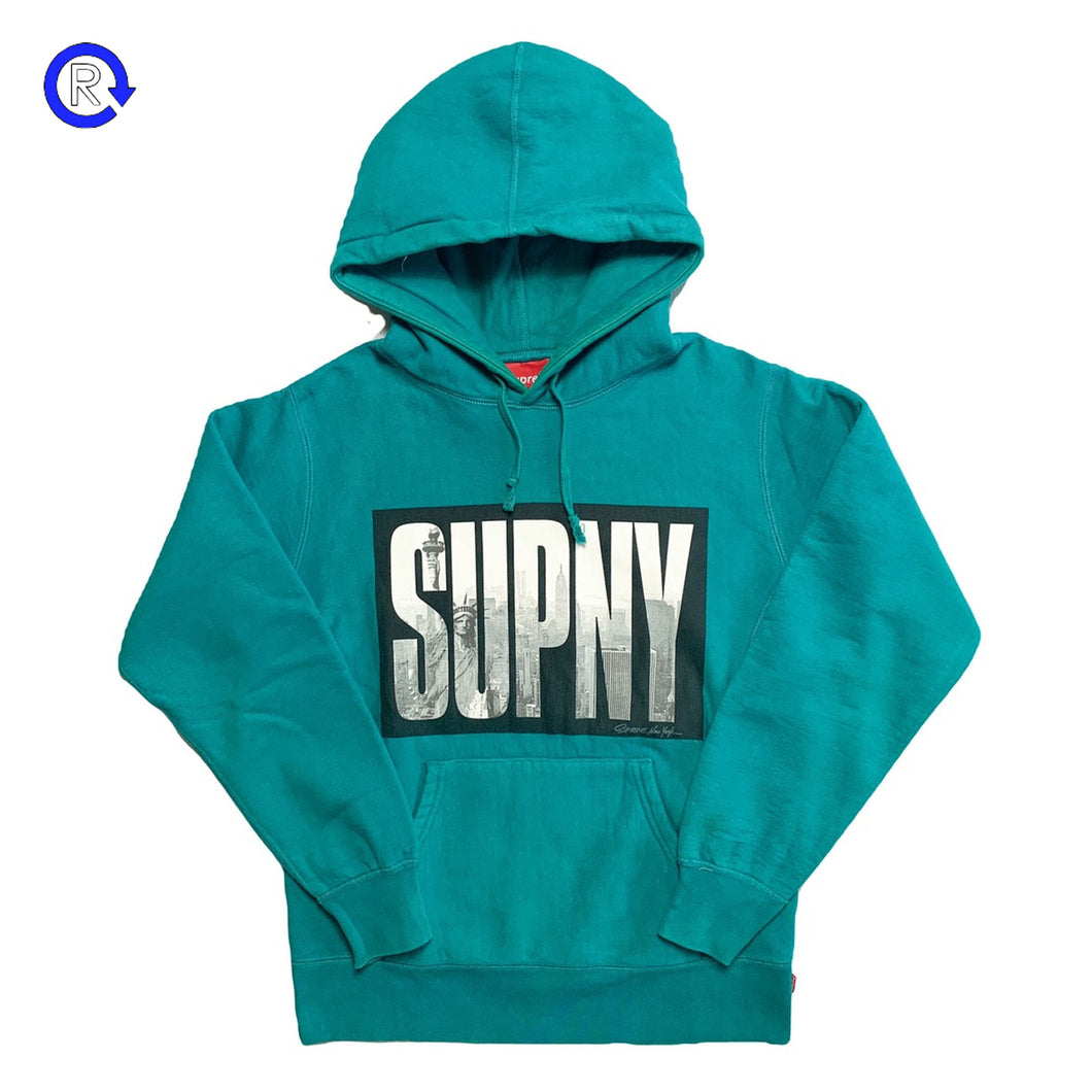Supreme Teal SUPNY Hooded Sweatshirt (FW10)