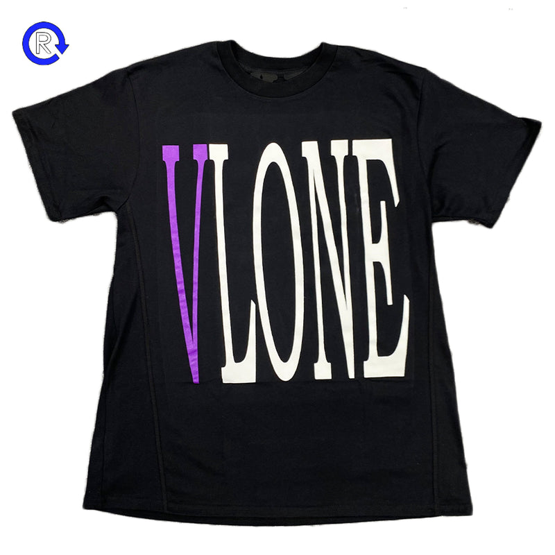 トップス VLONE STAPLE S/T PURPLExRHINESTONE M VloneBlack_PurpleStapleTee_800