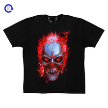 Vlone Black Skully Red Flame Tee (NEW)