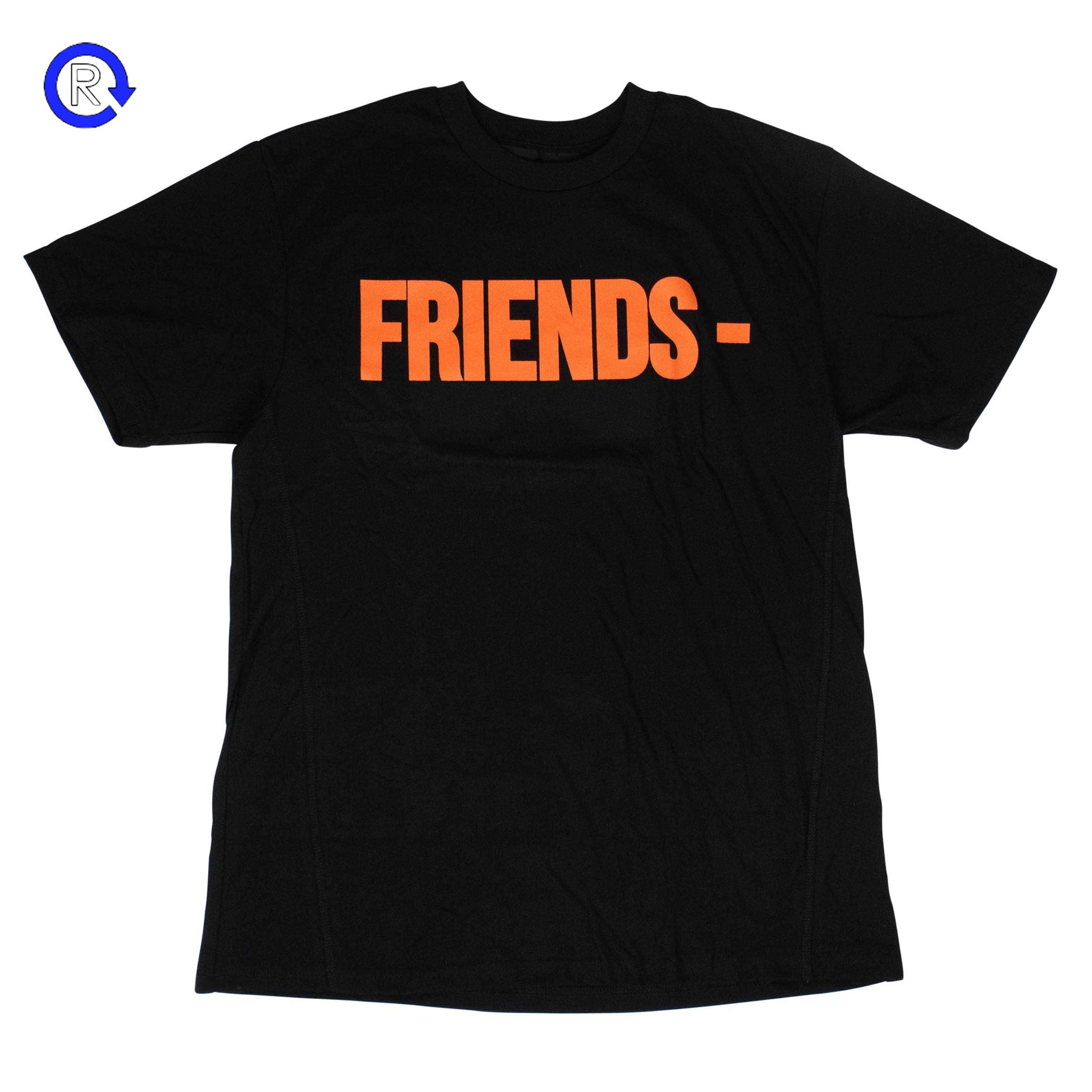 VLONE ロングTシャツ　ブラック&オレンジ VLONE ロンT（VLONE - VLONE ロングTシャツ ブラック&オレンジの