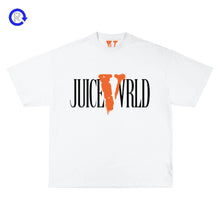 Vlone White/Orange Juice Wrld Big V Tee (ATL)